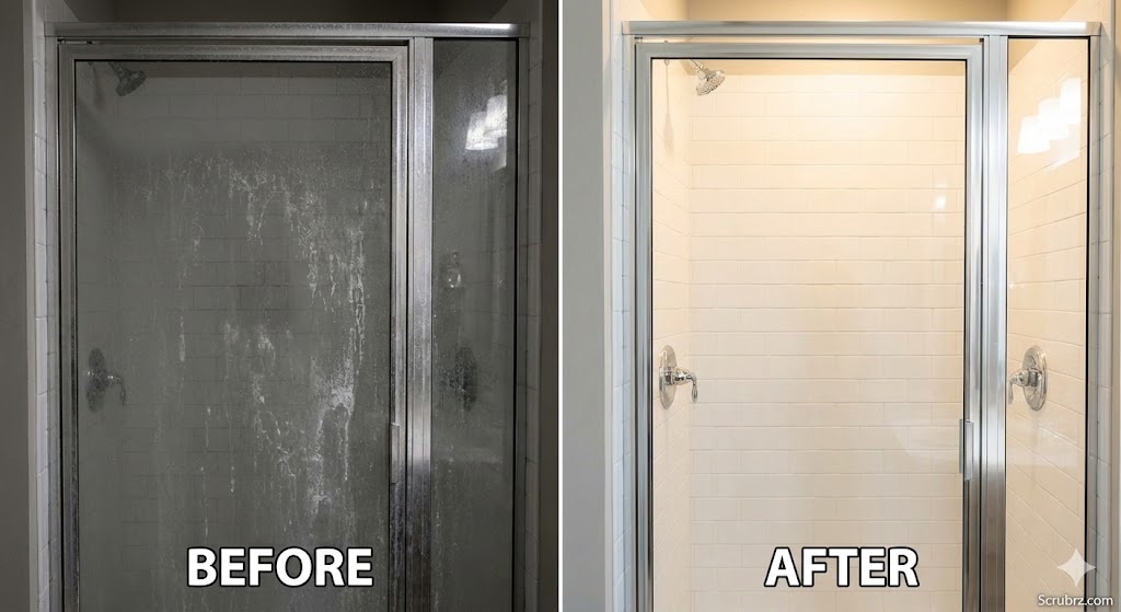 Kitchen sink deep clean before and after