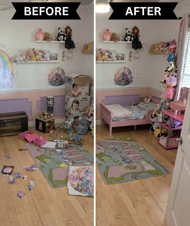 Glass shower door polishing before and after